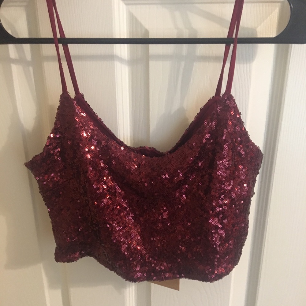 sparkly crop top
